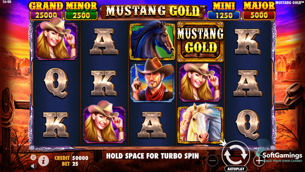 สนุกซ่าส์ล่าขุมทรัพย์ใน Mustang Gold บน Fun88 App